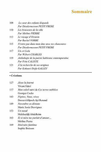 sommaire legs et littérature n°7 p2